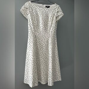 DKNY Polka Dot Flare Dress Size 6